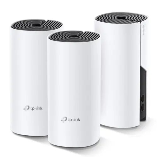 Alternative view of Безжичен рутер TP-Link Deco M4, AC1200, 2.4/5 GHz, 300 -  867 Mbps, Gigabit, 3 бр. в комплект