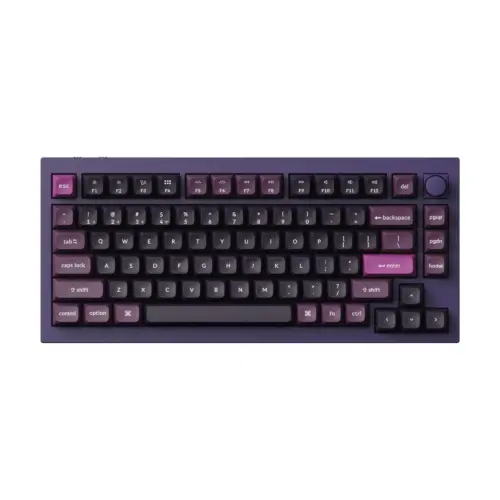 Безжична механичка клавиатура Keychron Q1 MAX Gateron Jupiter Brown Switch - Purple