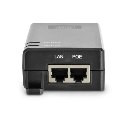 Alternative view of Digitus адаптер PoE+ 802.3at, max. 55V 30W Gigabit 10/100/1000Mbps, active