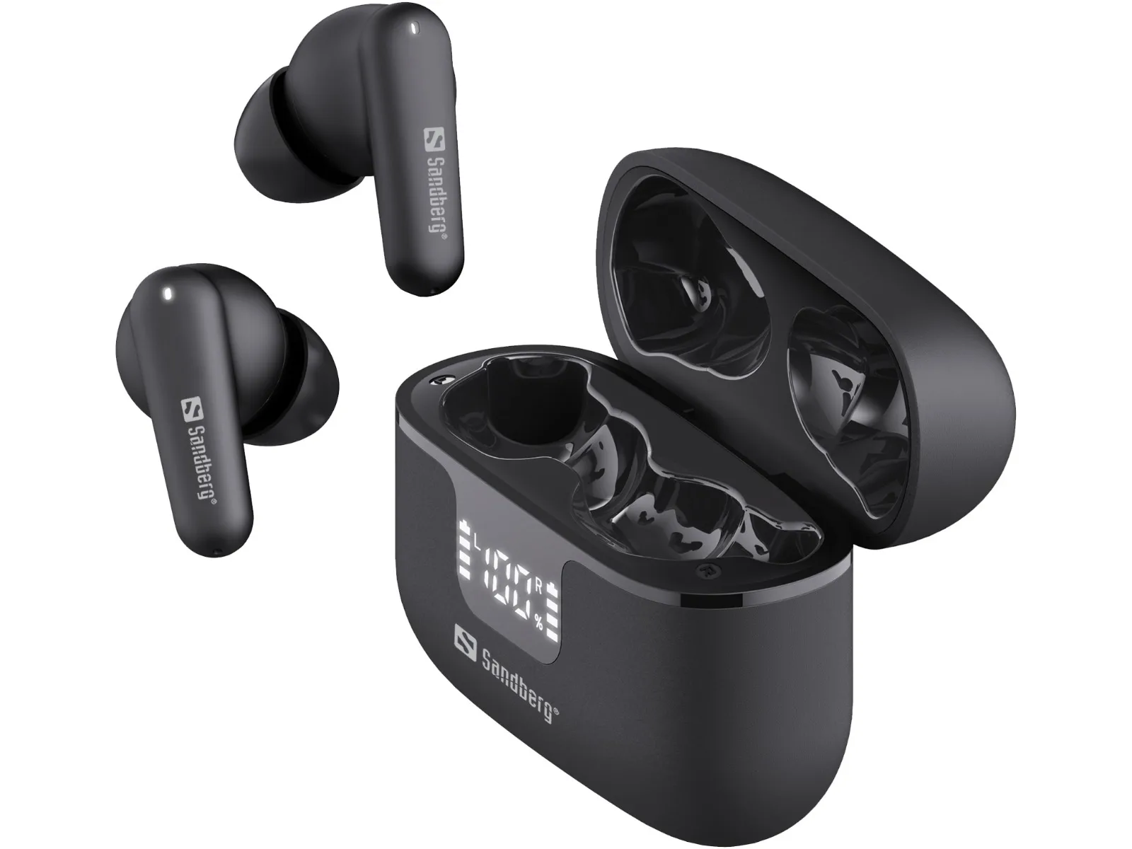 СЛУШАЛКИ SANDBERG Wireless Earbuds ANC+ENC - Black - PN 126-52 - Image 151