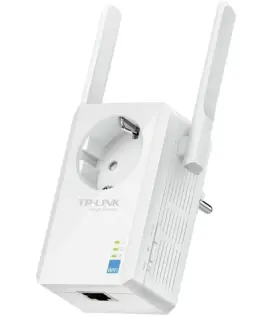 Разширител на мрежата Repeater TP-Link TL-WA860RE 300Mbps Wireless N Wall Plugged Range Extender with AC Passthrough QCA