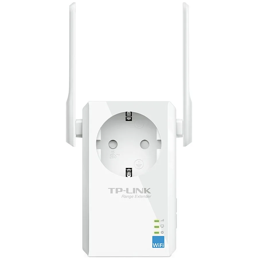Разширител на мрежата Repeater TP-Link TL-WA860RE, 300Mbps Wireless N Wall Plugged Range Extender with AC Passthrough, QCA(Atheros), 2T2R, 2.4GHz, 802.11n/g/b, Ranger Extender button, Range extender mode, with 2 fixed Antennas - Image 10