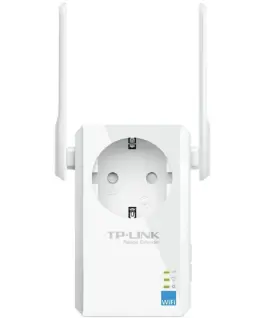 Alternative view of Разширител на мрежата Repeater TP-Link TL-WA860RE, 300Mbps Wireless N Wall Plugged Range Extender with AC Passthrough, QCA(Atheros), 2T2R, 2.4GHz, 802.11n/g/b, Ranger Extender button, Range extender mode, with 2 fixed Antennas