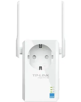 Alternative view of Разширител на мрежата Repeater TP-Link TL-WA860RE, 300Mbps Wireless N Wall Plugged Range Extender with AC Passthrough, QCA(Atheros), 2T2R, 2.4GHz, 802.11n/g/b, Ranger Extender button, Range extender mode, with 2 fixed Antennas