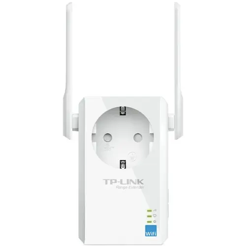 Alternative view of Разширител на мрежата Repeater TP-Link TL-WA860RE, 300Mbps Wireless N Wall Plugged Range Extender with AC Passthrough, QCA(Atheros), 2T2R, 2.4GHz, 802.11n/g/b, Ranger Extender button, Range extender mode, with 2 fixed Antennas