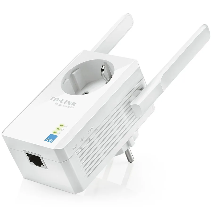 Разширител на мрежата Repeater TP-Link TL-WA860RE, 300Mbps Wireless N Wall Plugged Range Extender with AC Passthrough, QCA(Atheros), 2T2R, 2.4GHz, 802.11n/g/b, Ranger Extender button, Range extender mode, with 2 fixed Antennas - Image 28