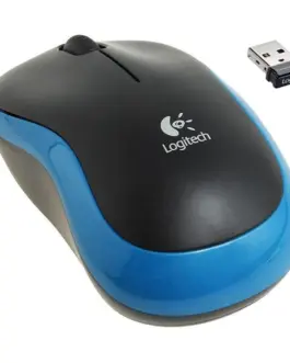 Безжична мишка LOGITECH M185 Wireless Mouse - BLUE - EWR2