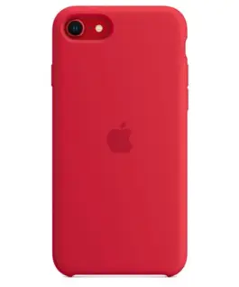 Alternative view of Apple Silicone case for iPhonea SE - (PRODUCT)червен