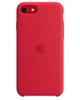 Alternative view of Apple Silicone case for iPhonea SE - (PRODUCT)червен