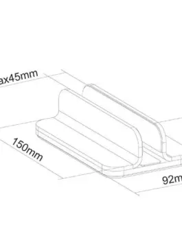 Alternative view of Neomounts Stand for Лаптоп NSLS300