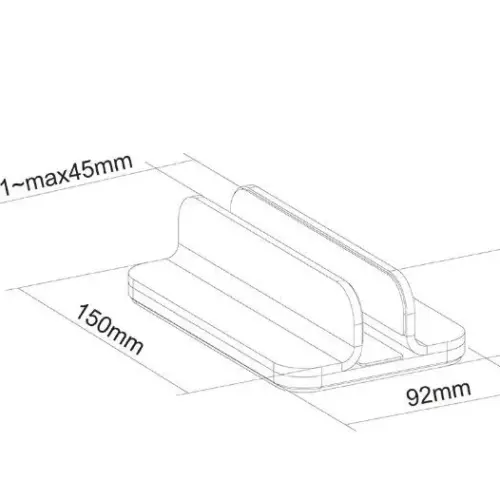 Alternative view of Neomounts Stand for Лаптоп NSLS300