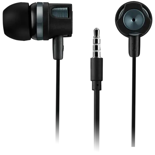 Alternative view of Слушалки CANYON Stereo earphones with microphone, 1.2M, dark gray