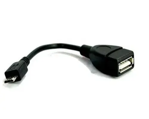 VCom Кабел OTG USB AF / Micro USB Black - CU226-0.2m