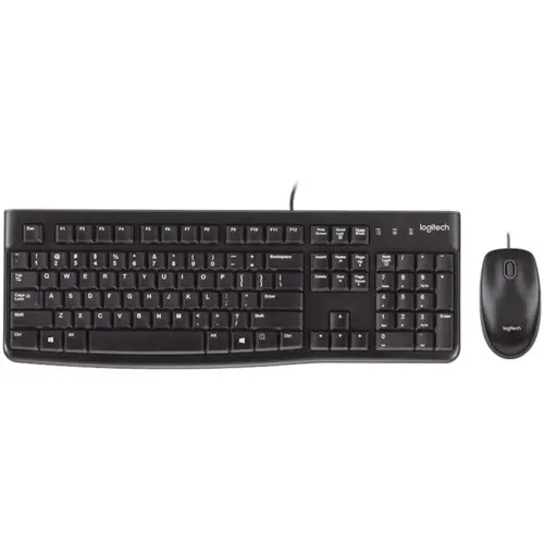Клавиатура LOGITECH MK120 Corded Combo - BLACK - USB - US INTL - EER