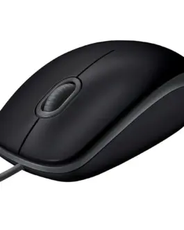 Мишка за компютър LOGITECH B110 Corded Mouse - SILENT - BLACK - USB - B2B