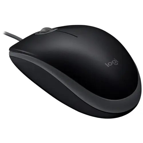 Alternative view of Мишка за компютър LOGITECH B110 Corded Mouse - SILENT - BLACK - USB - B2B