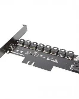 Вентилатор Xigmatek SC RGB Controller (For RGB FAN Controller) 8x4-pin RGB fan ports 4 pin power connector (12V & 5V) 4-