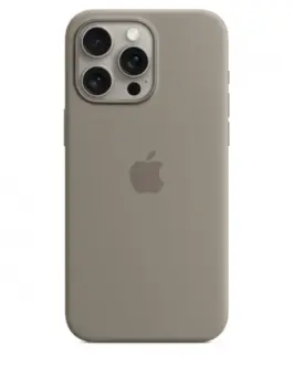 Apple Silicone case with MagSafe for iPhone 15 Pro Max - clay