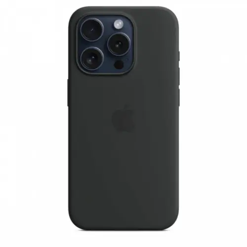 Alternative view of Apple Silicon case with MagSafe for iPhone 15 Pro - черен