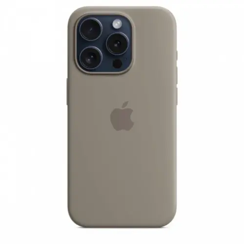 Alternative view of Apple iPhone 15 Pro Silicone Case with MagSafe - Clay