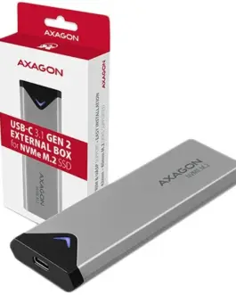 Alternative view of Чекмедже за диск AXAGON EEM2-UG2 USB-C 3.1 Gen 2 - M.2 NVMe SSD 42-80mm box