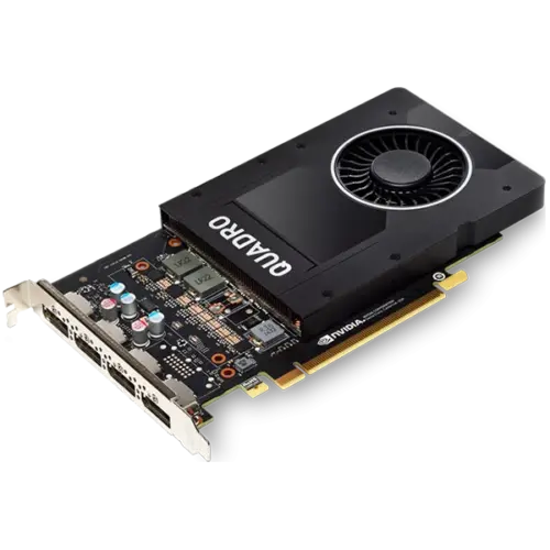 Видео карта PNY NVIDIA QUADRO P2200 5GB GDDR5 160-bit PCIEx16 3.0 DP 1.4 x4 Active cooling TDP 75W FP Retail (1 × DP to