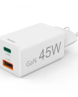 Hama mini зарядно GaN 45W 1xUSB-C
