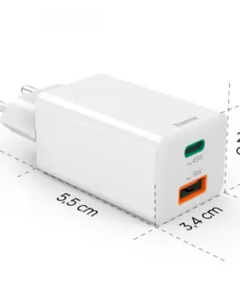 Alternative view of Hama mini зарядно GaN 45W 1xUSB-C