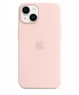 Apple Silicone case with MagSafe for iPhone 14 - chalk розов
