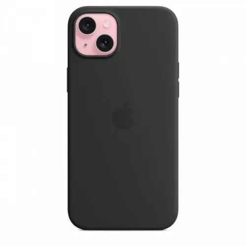 Alternative view of Apple Silicone case with MagSafe for iPhone 15 Plus - черен