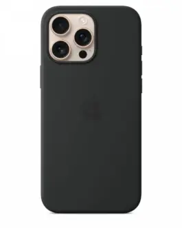 Apple Silicone case with MagSafe for iPhone 16 Pro Max - черен