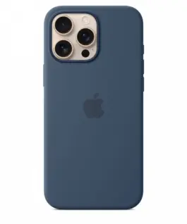 Apple Silicone case with MagSafe for iPhone 16 Pro Max - Denim