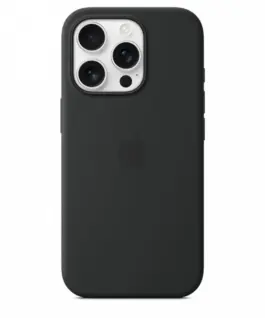 Apple Silicone case with MagSafe for iPhone 16 Pro – черен