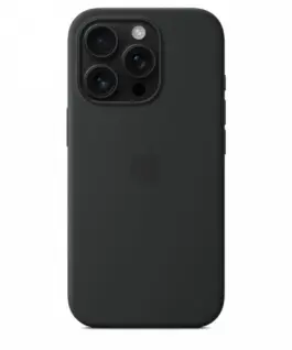 Apple Silicone case with MagSafe for iPhone 16 Pro – черен