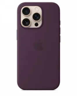 Apple Silicone case with MagSafe for iPhone 16 Pro - Plum