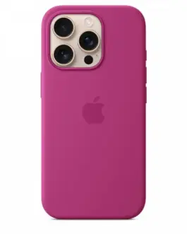 Apple Silicone case with MagSafe for iPhone 16 Pro - Vivid розов