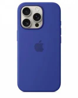 Alternative view of Apple Silicone case with MagSafe for iPhone 16 Pro - Ultramarine