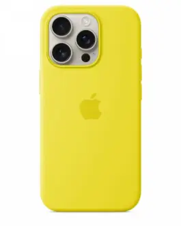 Alternative view of Apple Silicone case with MagSafe for iPhone 16 Pro - Star Fruit
