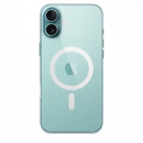 Alternative view of Apple Clear case with MagSafe for iPhone 16 Plus