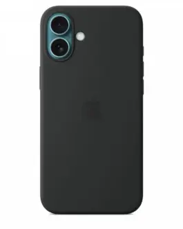 Alternative view of Apple Silicone case with MagSafe for iPhone 16 Plus - черен