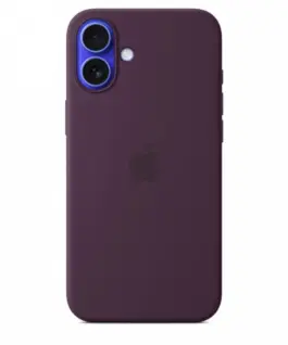 Apple Silicone case with MagSafe for iPhone 16 Plus - plum