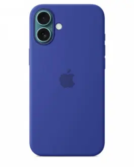 Alternative view of Apple Silicone case with MagSafe for iPhone 16 Plus - ultramarine