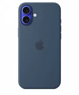 Apple Silicone case with MagSafe for iPhone 16 Plus - denim