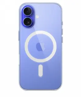 Apple Silicone case with MagSafe for iPhone 16 Plus - черен