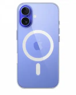 Apple Silicone case with MagSafe for iPhone 16 Plus - черен