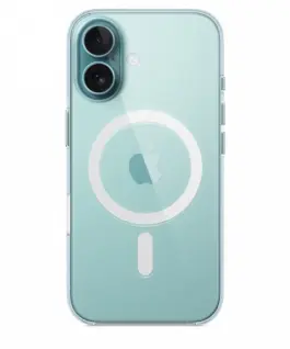 Alternative view of Apple Silicone case with MagSafe for iPhone 16 Plus - черен