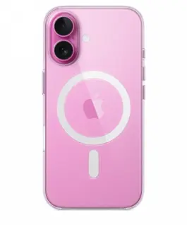 Apple Silicone case with MagSafe for iPhone 16 Plus – черен