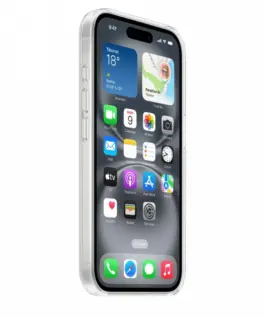 Apple Silicone case with MagSafe for iPhone 16 Plus – черен