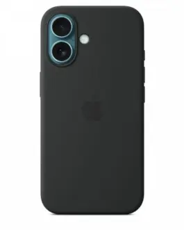 Alternative view of Apple Silicone case with MagSafe for iPhone 16 - черен