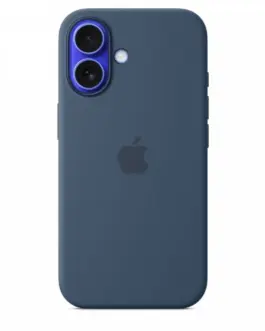 Apple Silicone case with MagSafe for iPhone 16 - denim